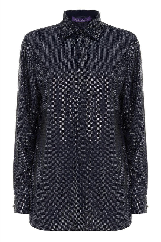 Adrien Relaxed Fit Embellished Shirt-BLUE-2-CLOTHINGTOPBLOUSE-RALPH LAUREN