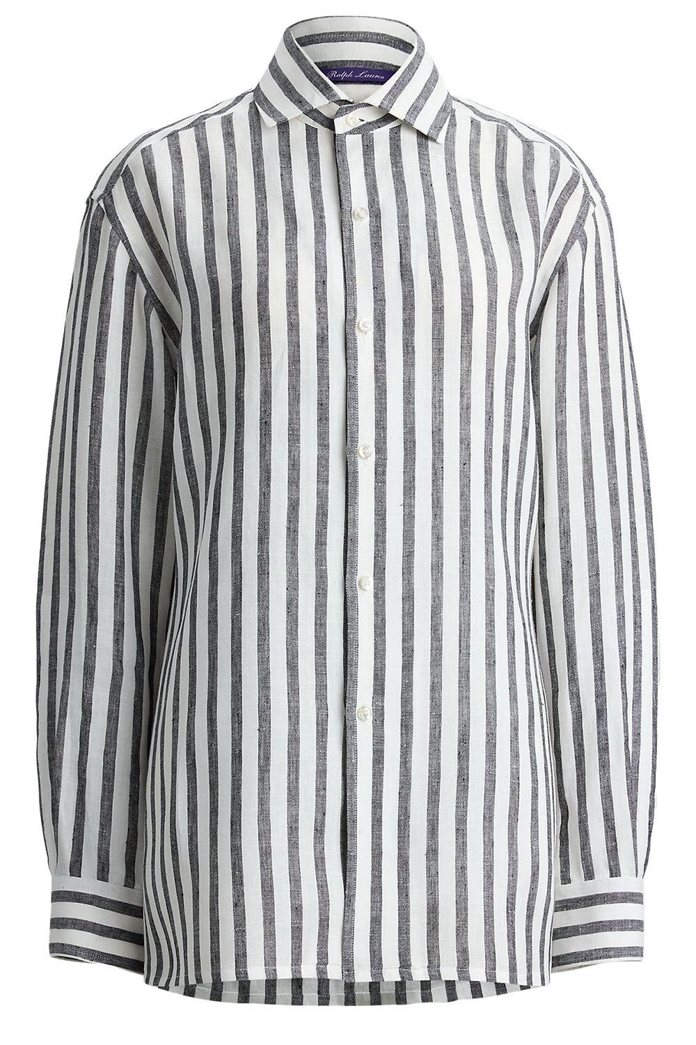 Umbrella Stripe Capri Shirt-STRIPE-0-CLOTHINGTOPBLOUSE-RALPH LAUREN