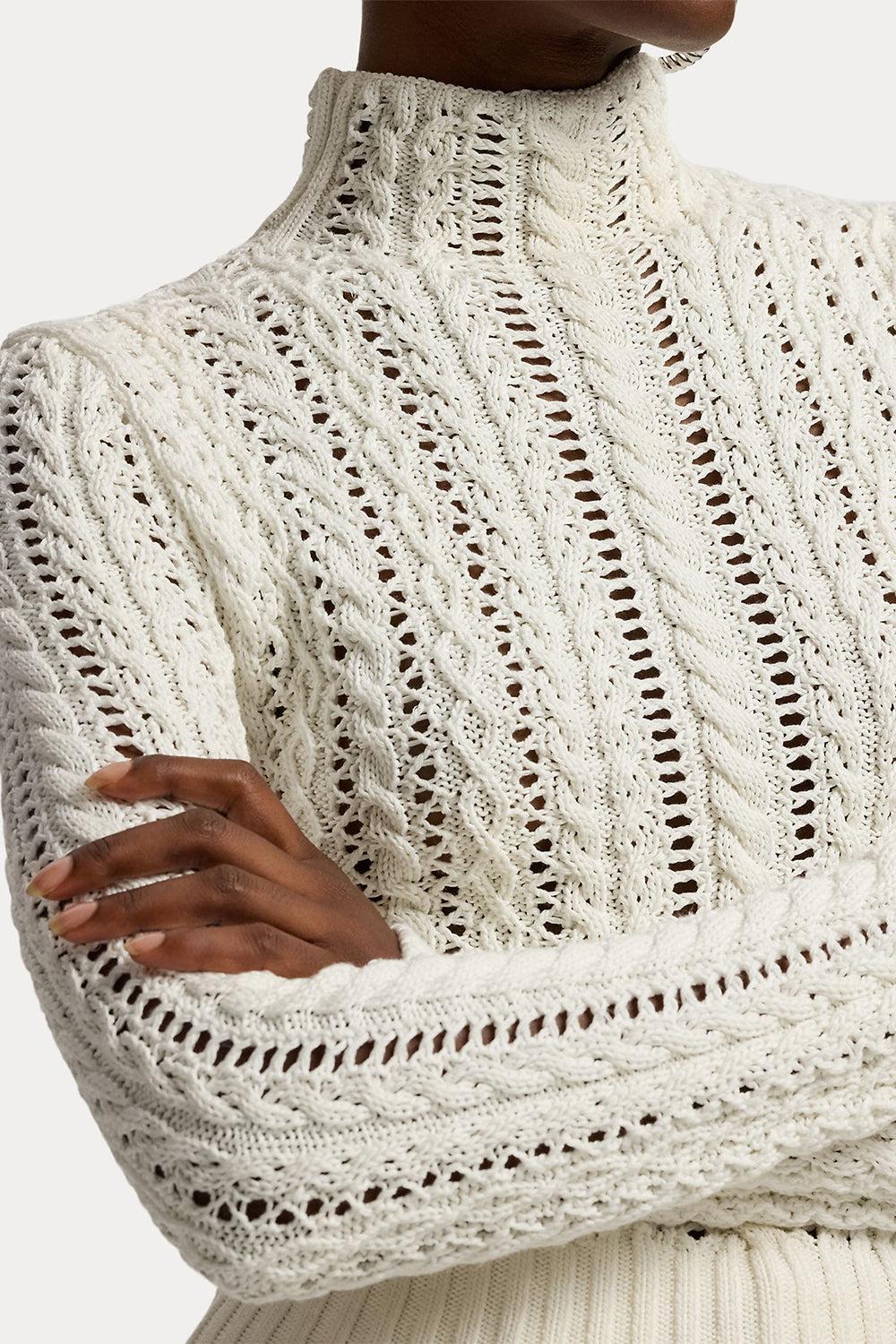 Cotton-Silk Funnelneck Sweater-CREAM-XS-CLOTHINGTOPKNITS-RALPH LAUREN