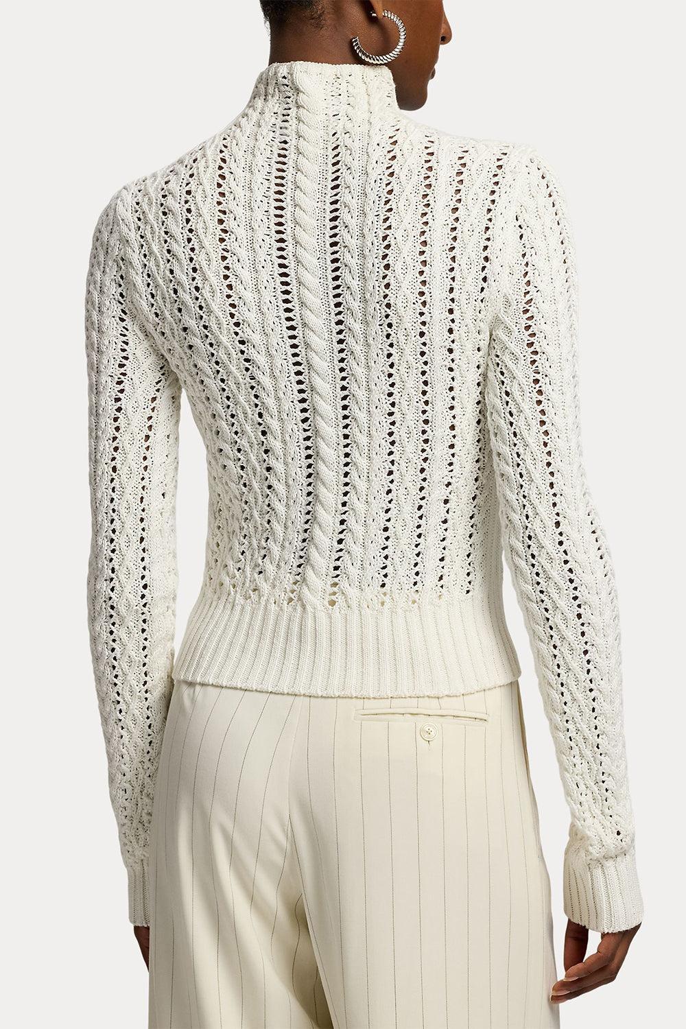 Cotton-Silk Funnelneck Sweater-CREAM-XS-CLOTHINGTOPKNITS-RALPH LAUREN