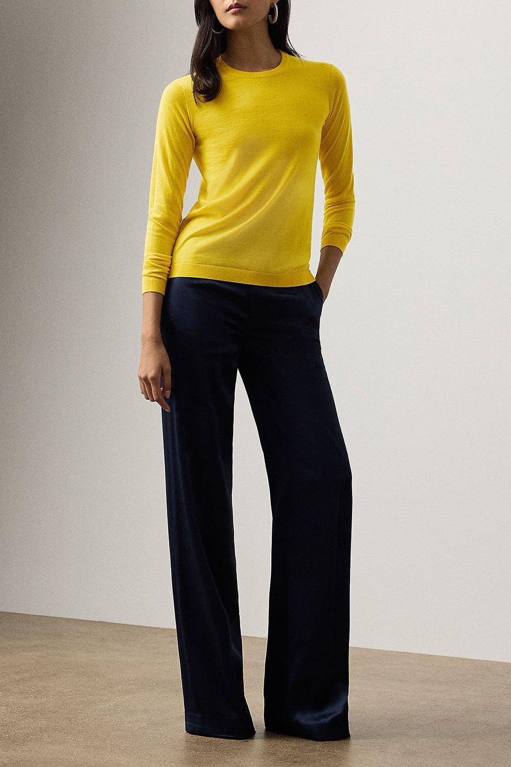 Cashmere Crewneck Sweater-YELLOW-XS-CLOTHINGTOPKNITS-RALPH LAUREN