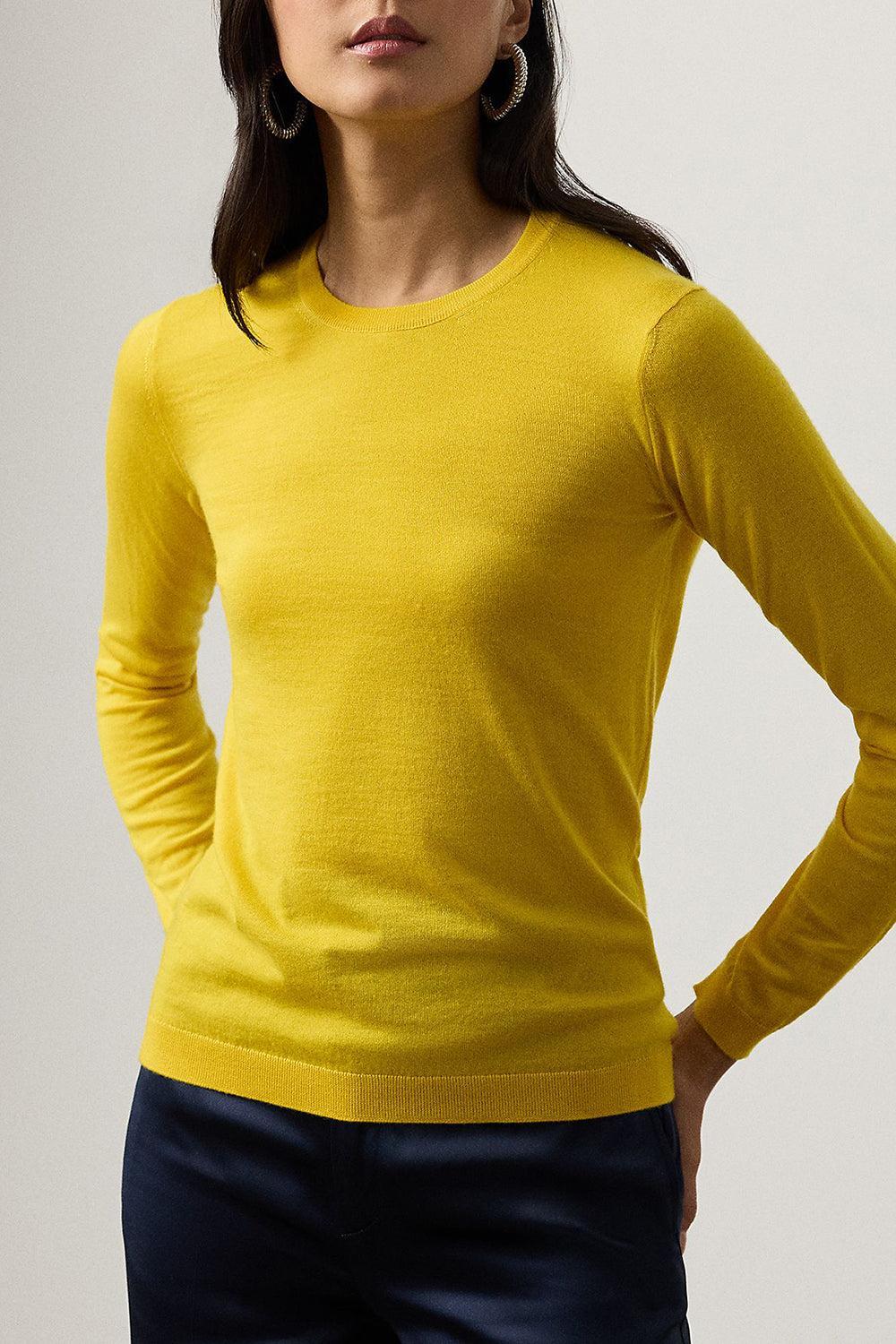 Cashmere Crewneck Sweater-YELLOW-XS-CLOTHINGTOPKNITS-RALPH LAUREN