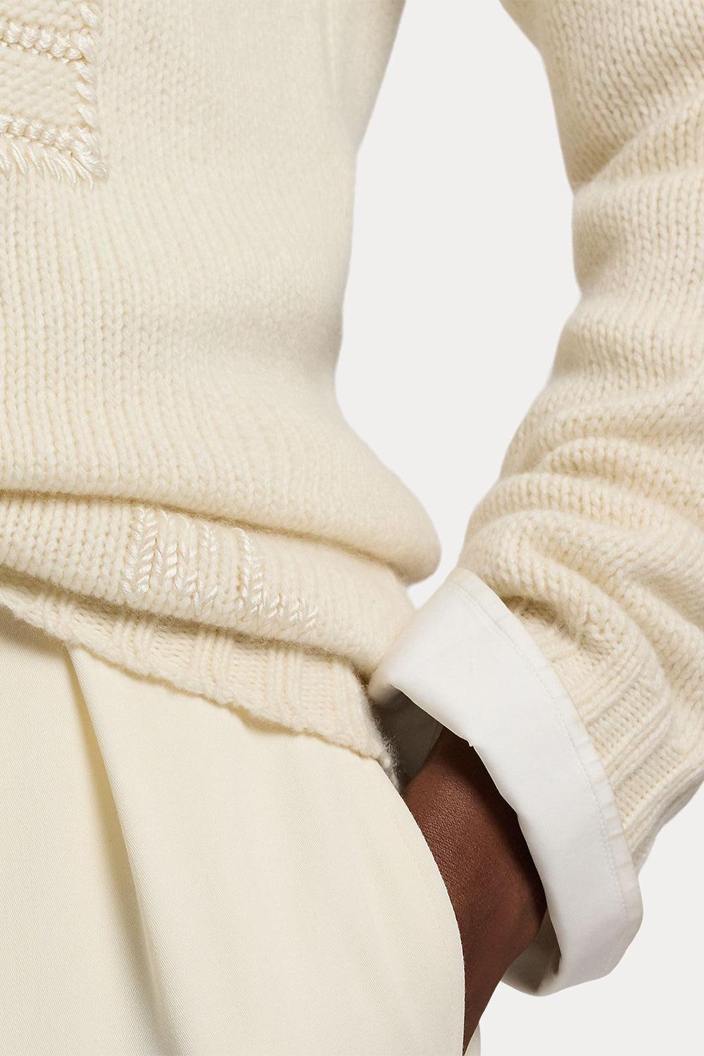 Flag Cashmere Crewneck Sweater-CREAM-XS-CLOTHINGTOPSWEATER-RALPH LAUREN