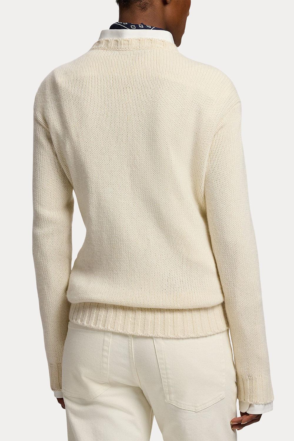 Flag Cashmere Crewneck Sweater-CREAM-XS-CLOTHINGTOPSWEATER-RALPH LAUREN