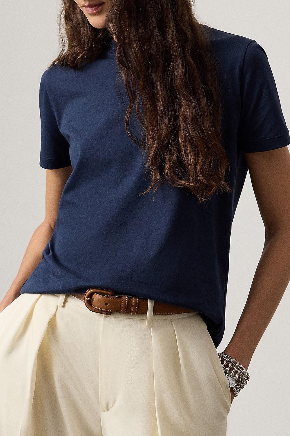 Hallie Cotton Jersey Tee-BLUE-XS-CLOTHINGTOPT-SHIRT-RALPH LAUREN