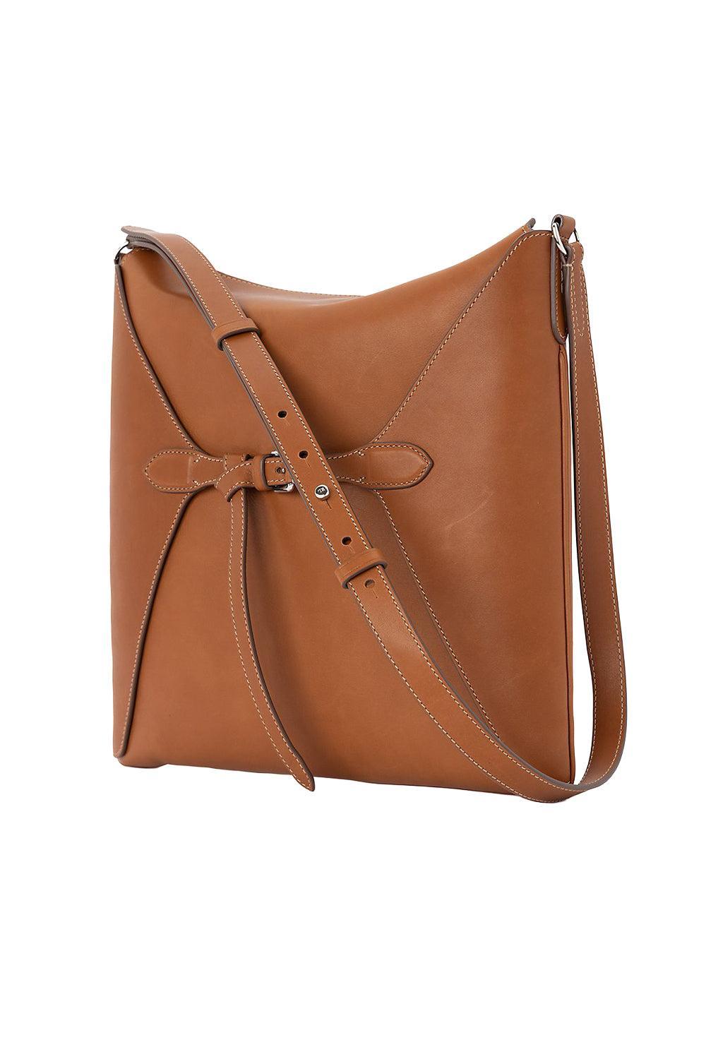 The Ralph Calfskin Pouchette-BROWN-HANDBAGCLUTCHES-RALPH LAUREN