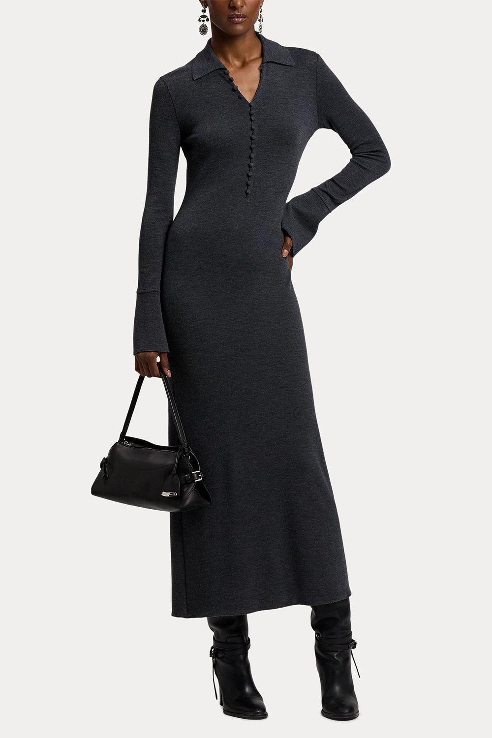 The Ralph Calfskin Small Shoulder Bag-BLACK-HANDBAGSHOULDER-RALPH LAUREN