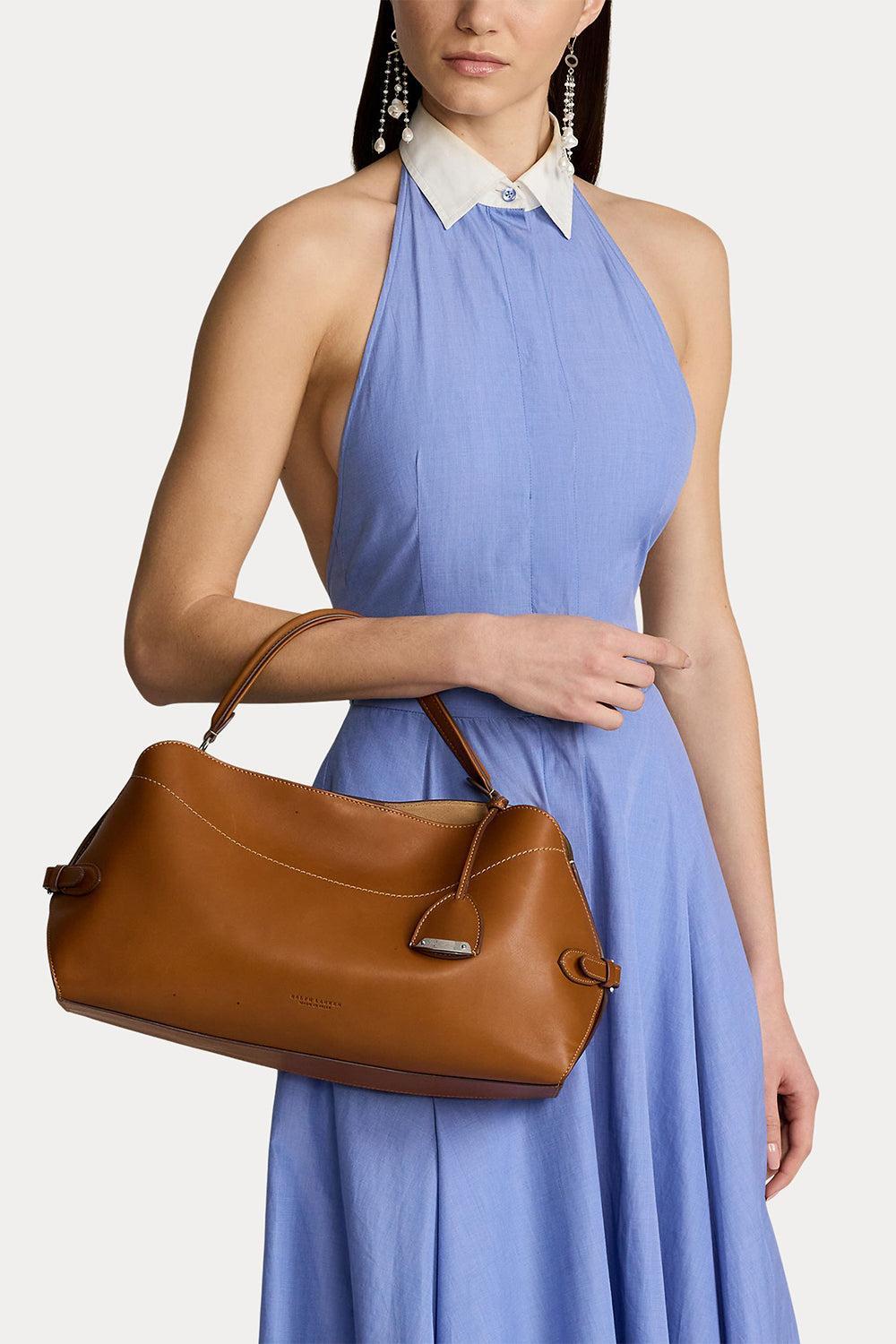 The Ralph Calfskin Shoulder Bag-BROWN-HANDBAGSHOULDER-RALPH LAUREN