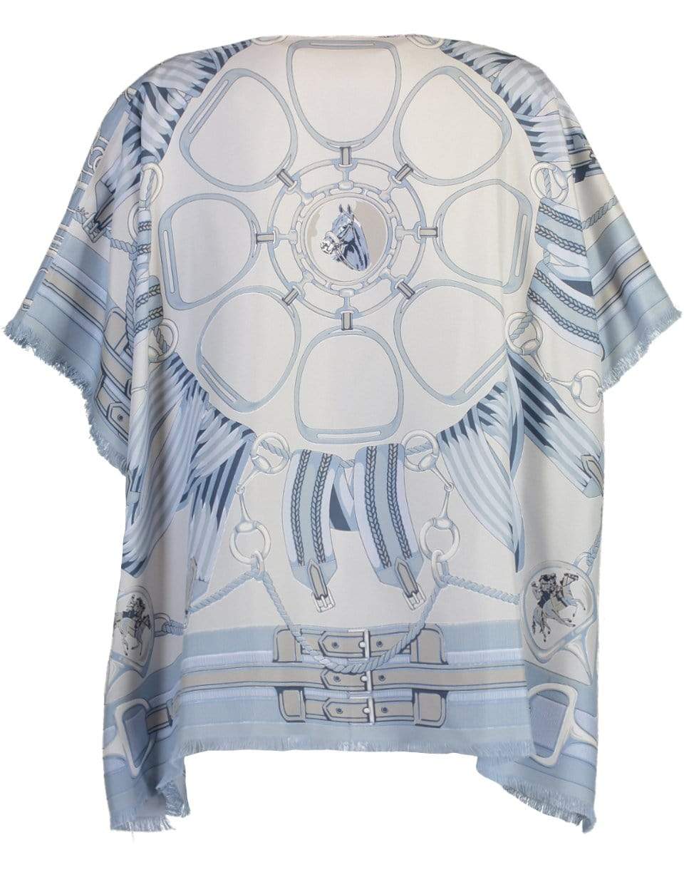 RANI ARABELLA-Reversible Printed Silk Top-LIGHTBLU