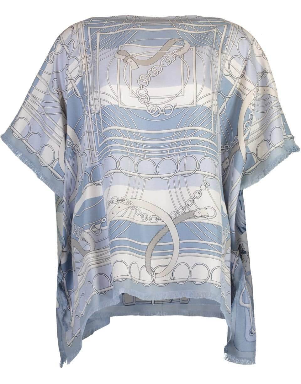 RANI ARABELLA-Reversible Printed Silk Top-LIGHTBLU