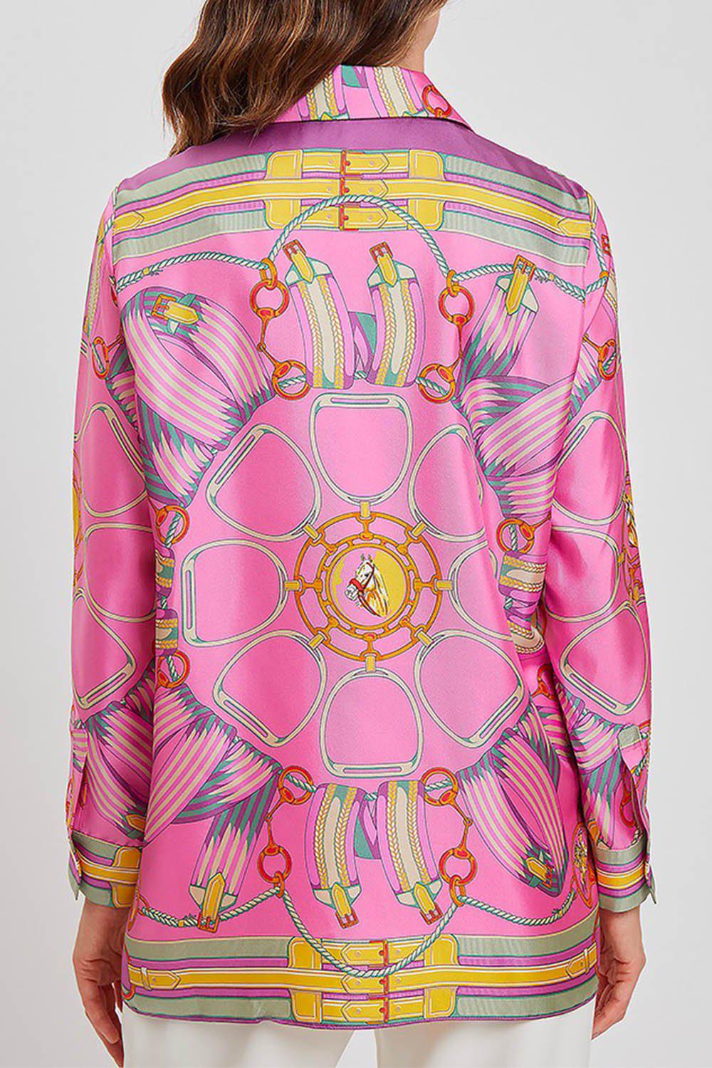 RANI ARABELLA-Printed Soft Shirt - Flamingo-