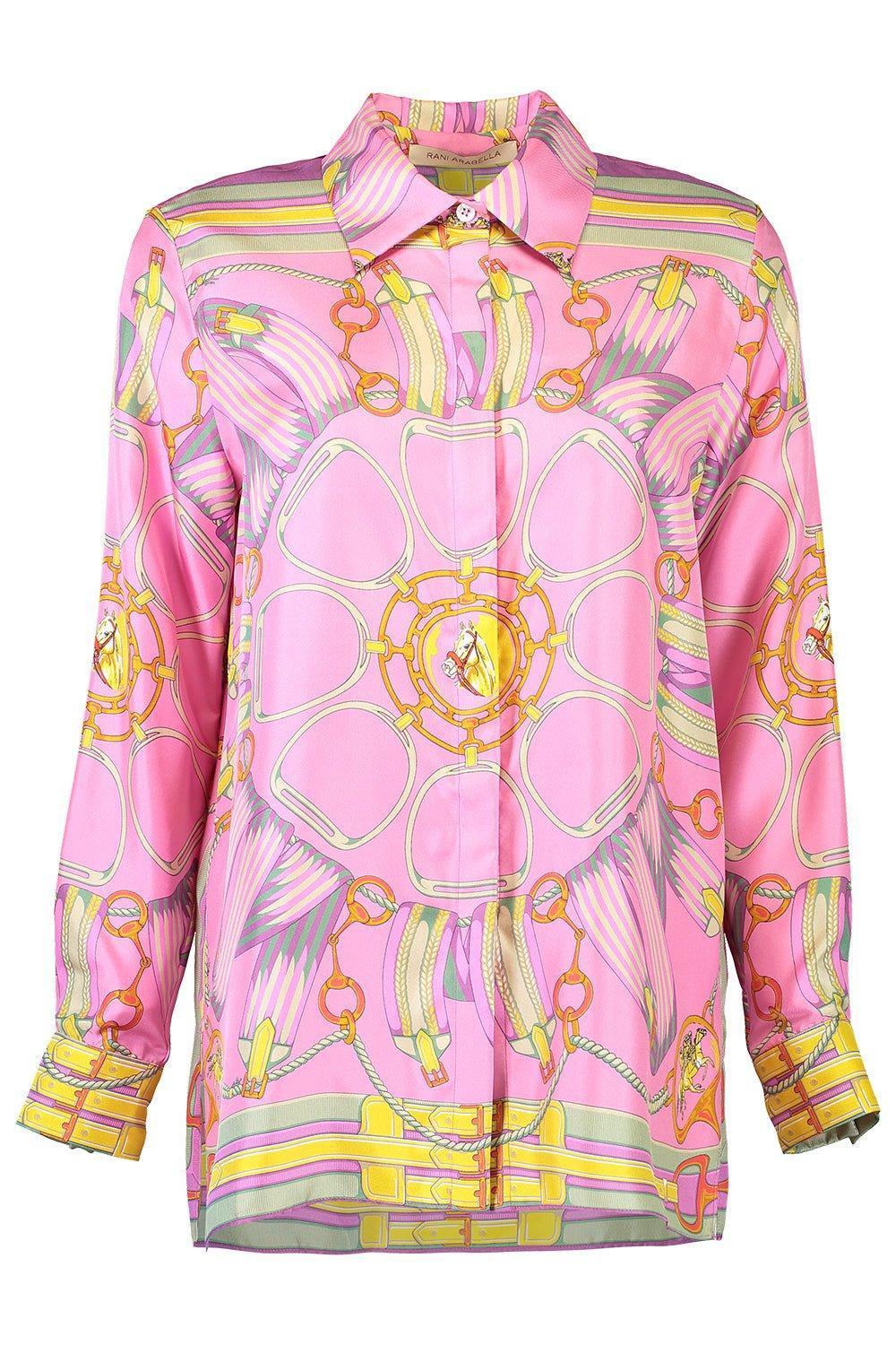 RANI ARABELLA-Printed Soft Shirt - Flamingo-