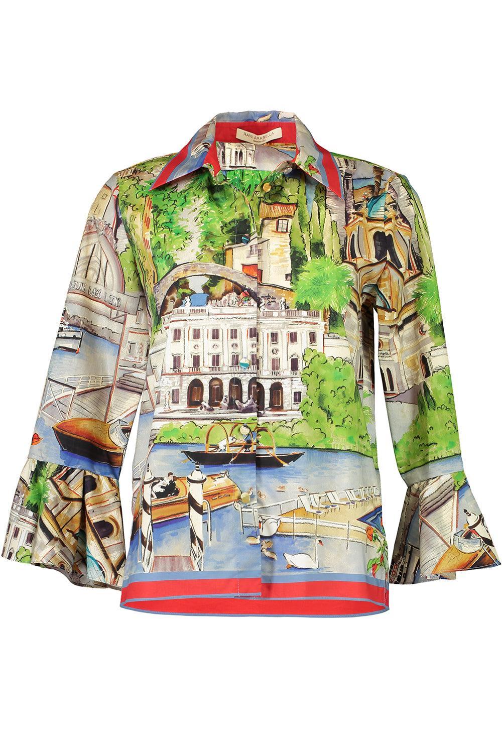 Classic Ruffle Shirt-LKE COMO-XS-CLOTHINGTOPBLOUSE-RANI ARABELLA