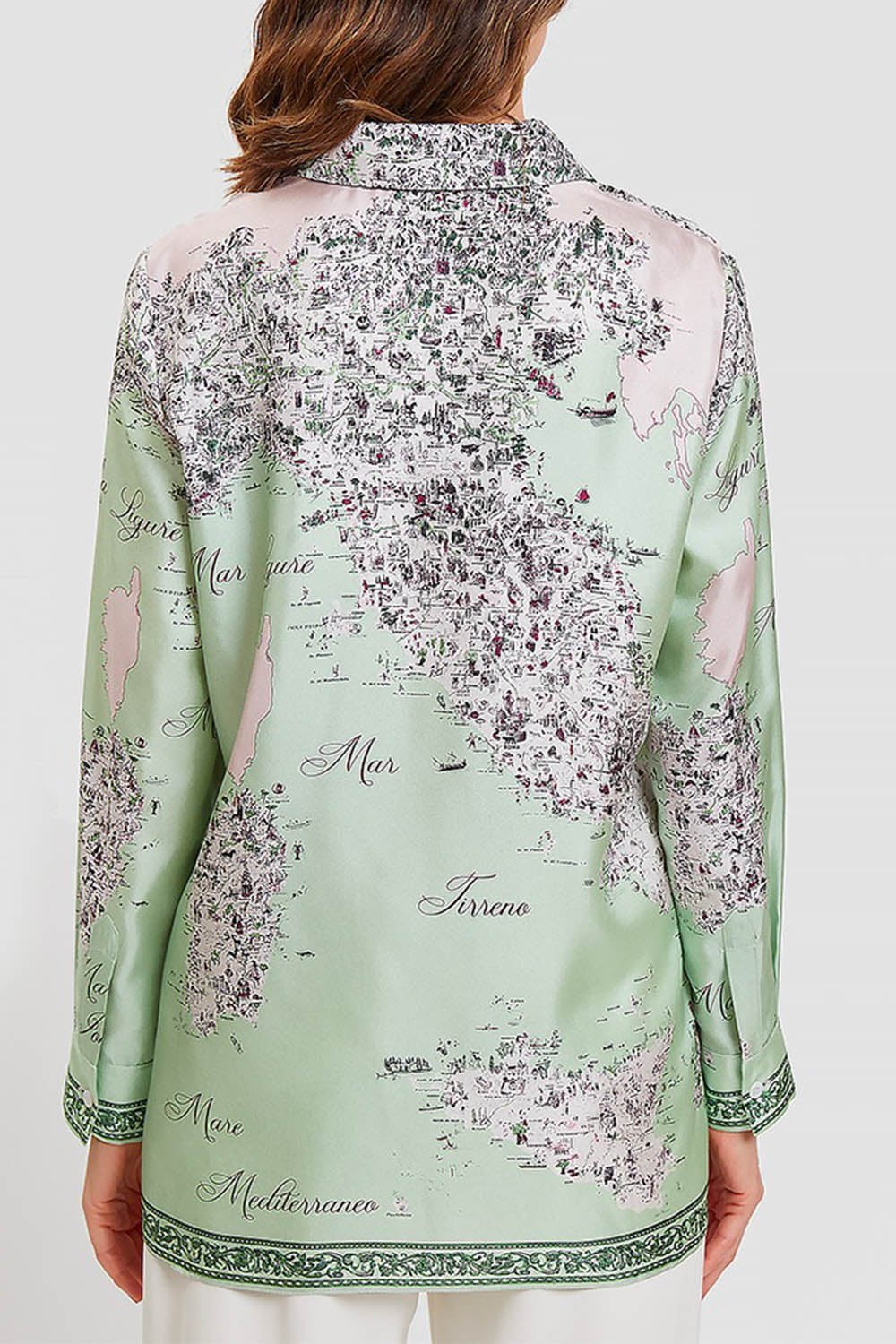 RANI ARABELLA-Printed Soft Shirt - Celadon-