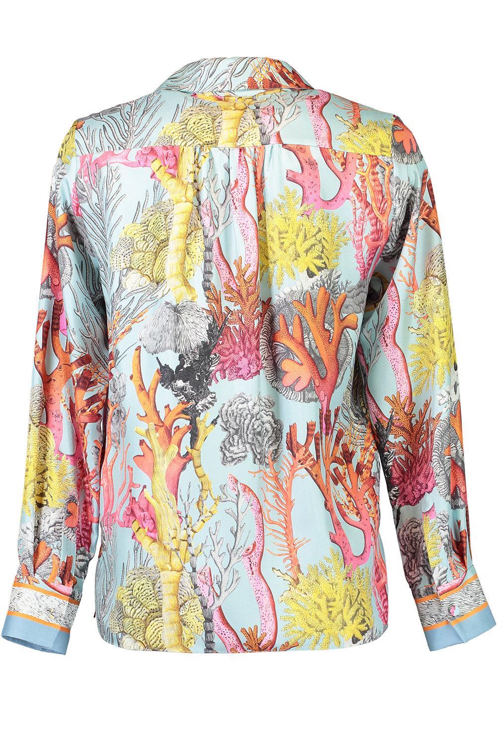 Straight Cut Collar Shirt-TURQ-XS-CLOTHINGTOPBLOUSE-RANI ARABELLA