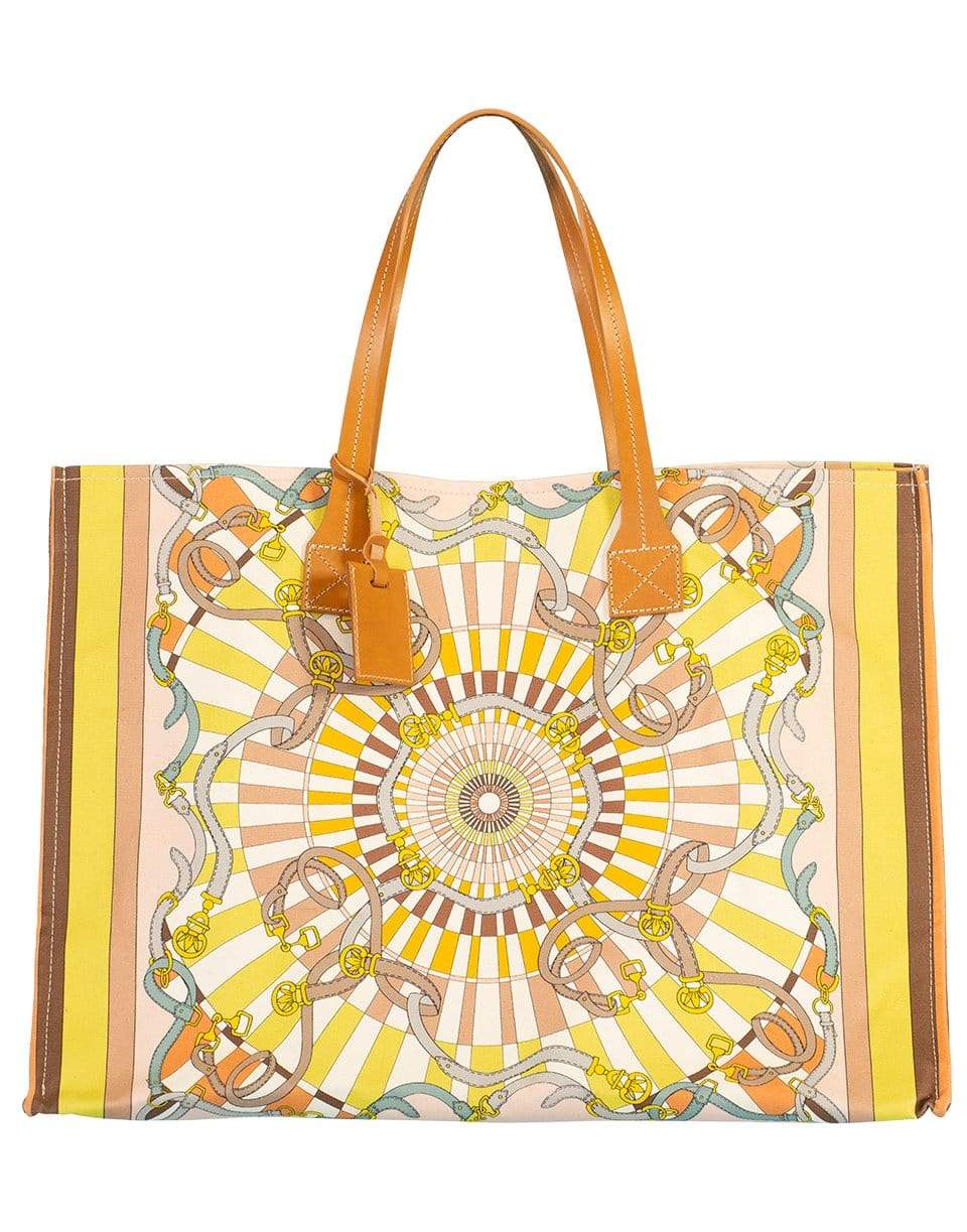 RANI ARABELLA-Firenze Print Canvas Tote Bag-MELON
