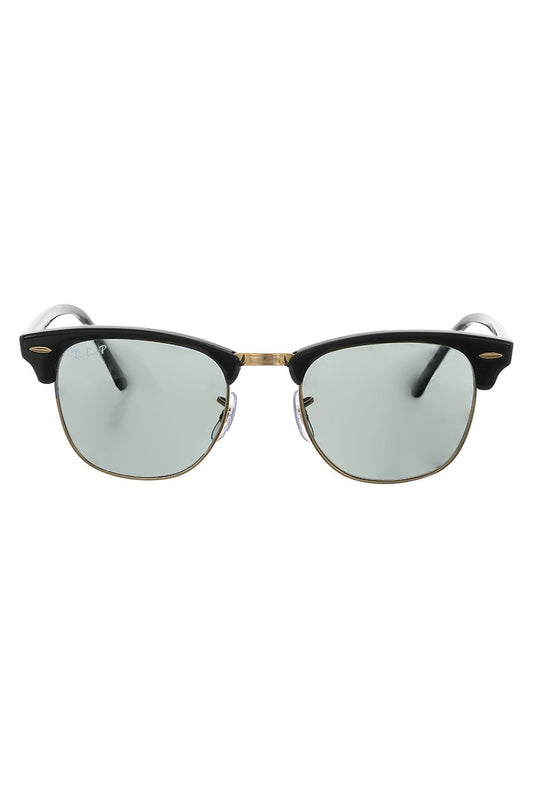 RAY BAN-Clubmaster Classic Sunglasses - Polished Black Green-POLBKGRN