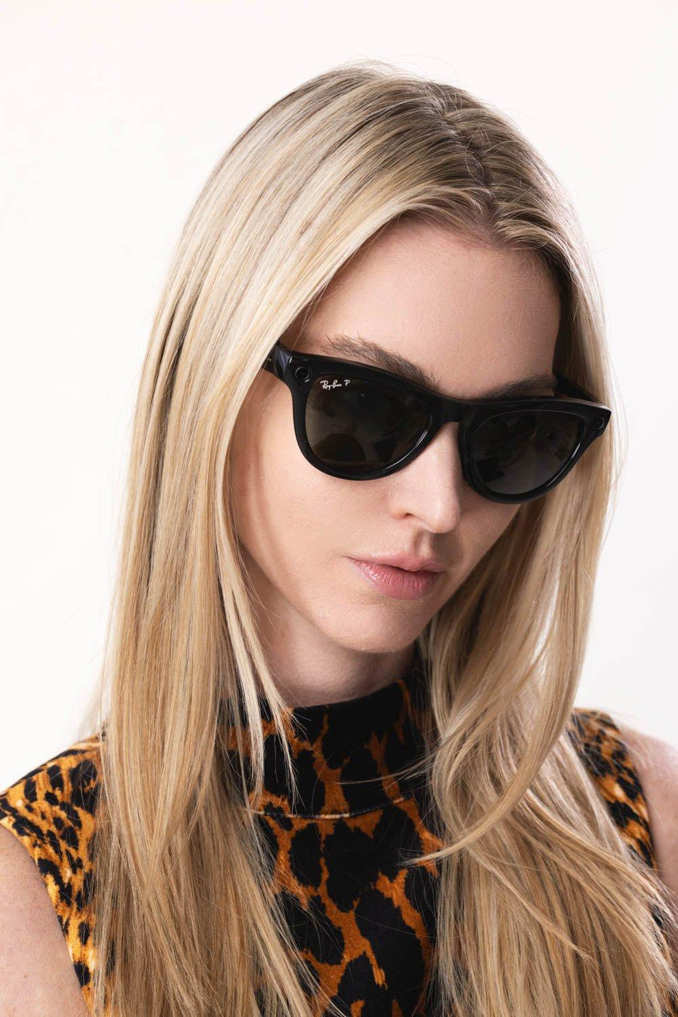 Ray-Ban Glossy Black Sunglasses Ray-Ban Meta Headliner - (Gen 1) Shiny Black, Polarized  main image 4