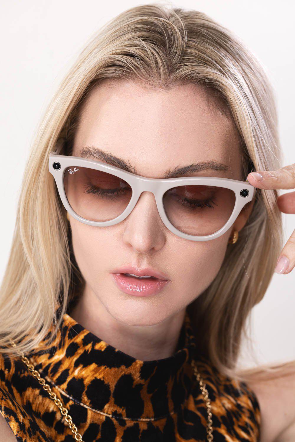 Meta Skyler Sunglasses - Shiny Gray Pink | RAY-BAN – Marissa