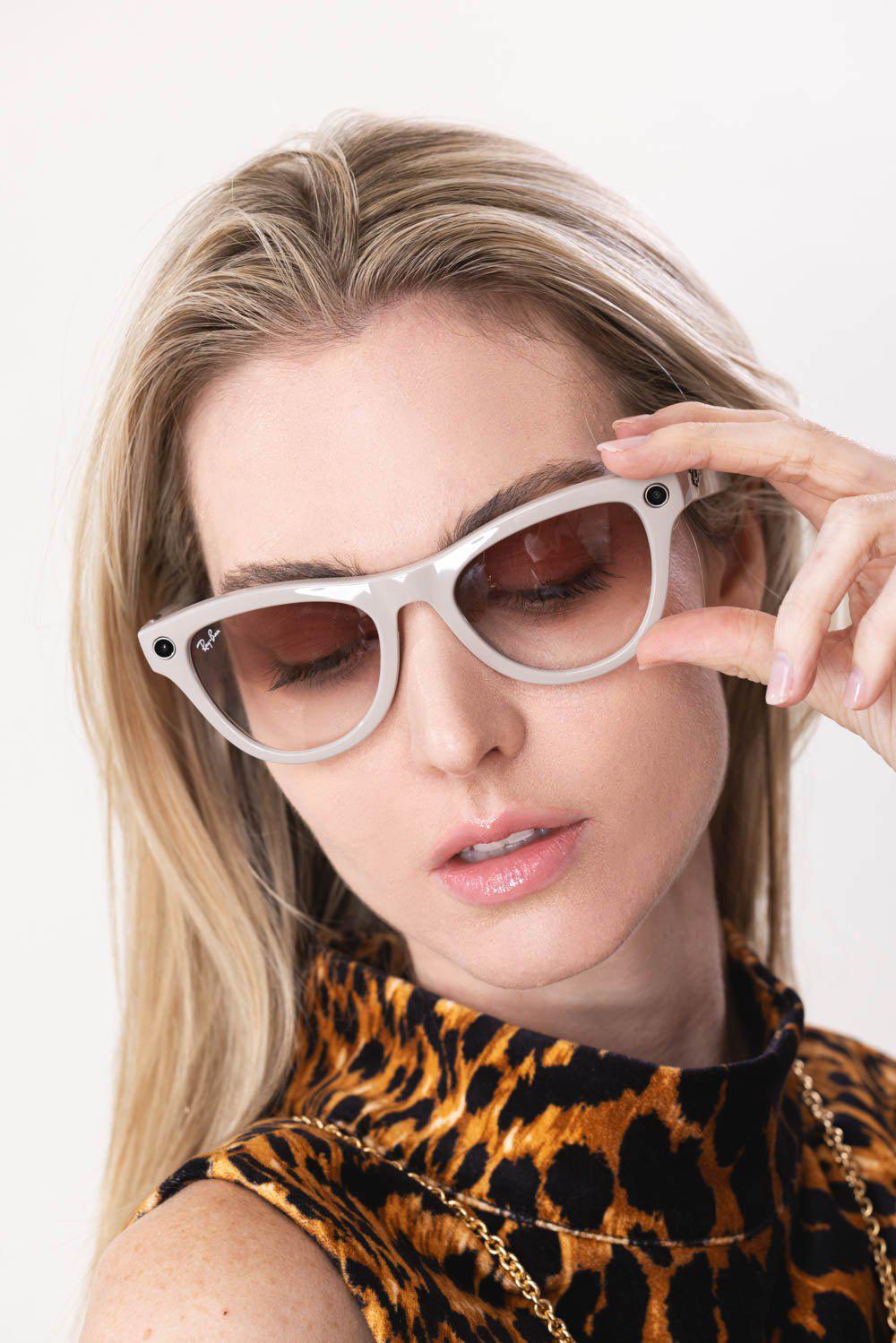 Meta Skyler Sunglasses - Shiny Gray Pink | RAY-BAN – Marissa