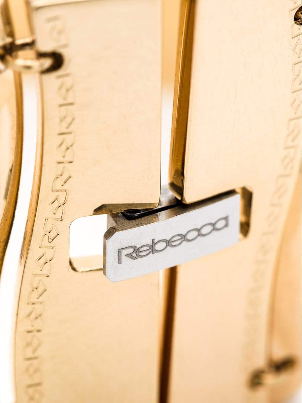 REBECCA-Wavy Flat Bracelet-GOLD