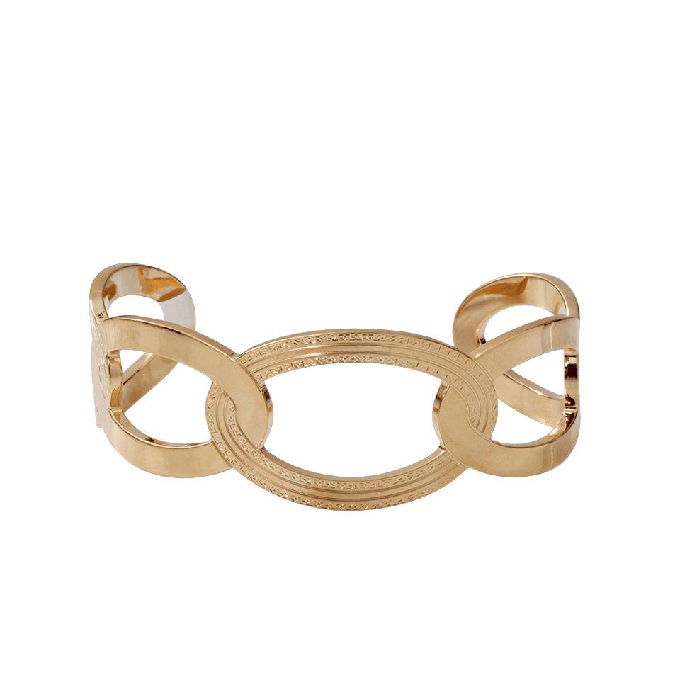 REBECCA-Elizabeth Circle Cuff Bracelet-GOLD