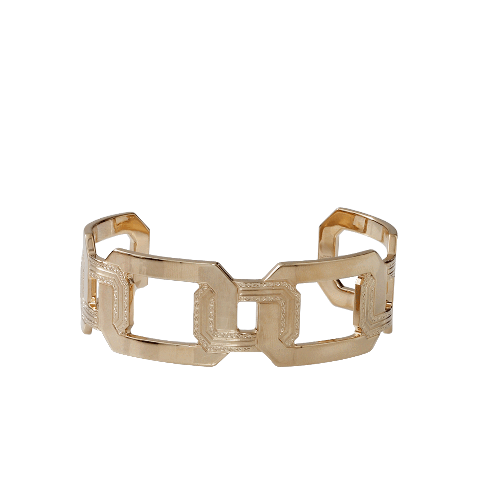 REBECCA-Elizabeth Square Cuff Bracelet-GOLD