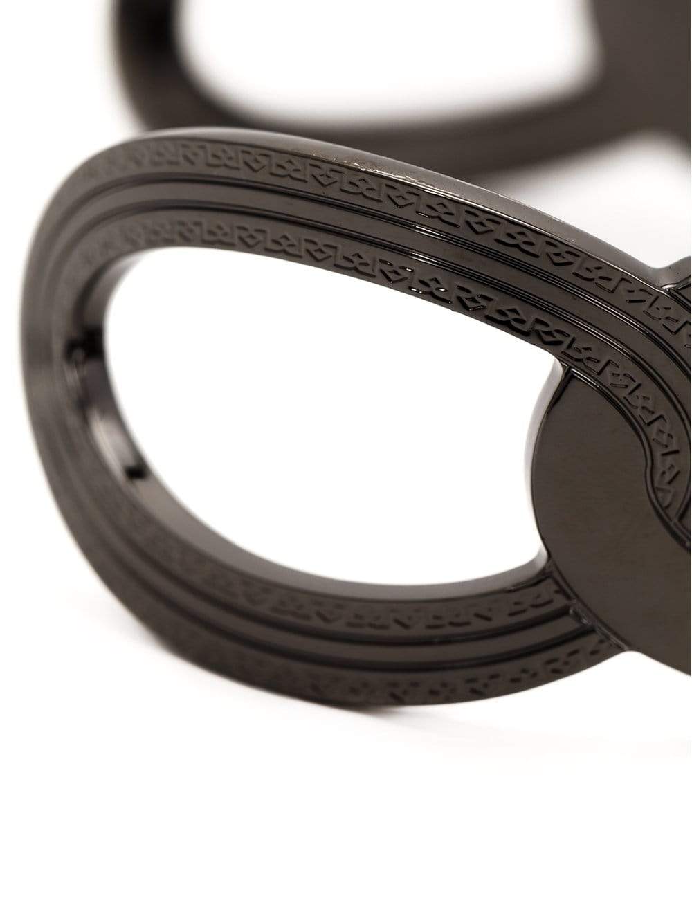 REBECCA-Elizabeth Circle Cuff Bracelet-GUNMETAL