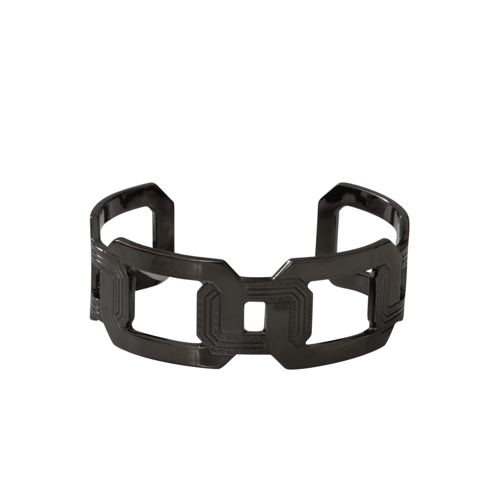 REBECCA-Elizabeth Square Cuff Bracelet-GUNMETAL