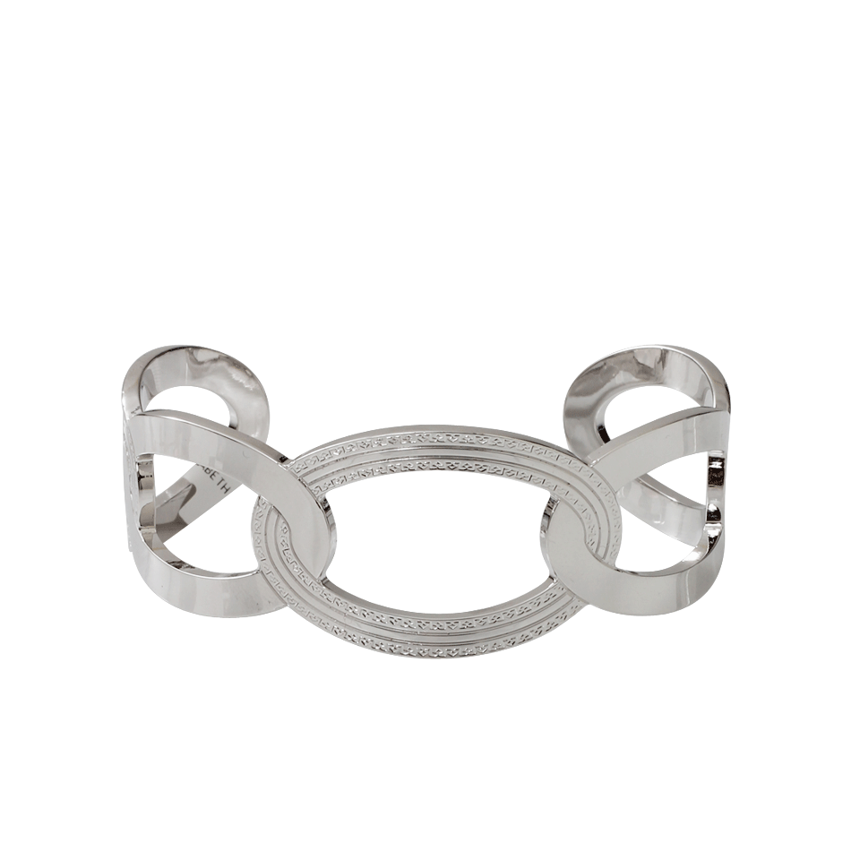 REBECCA-Elizabeth Circle Cuff Bracelet-SILVER
