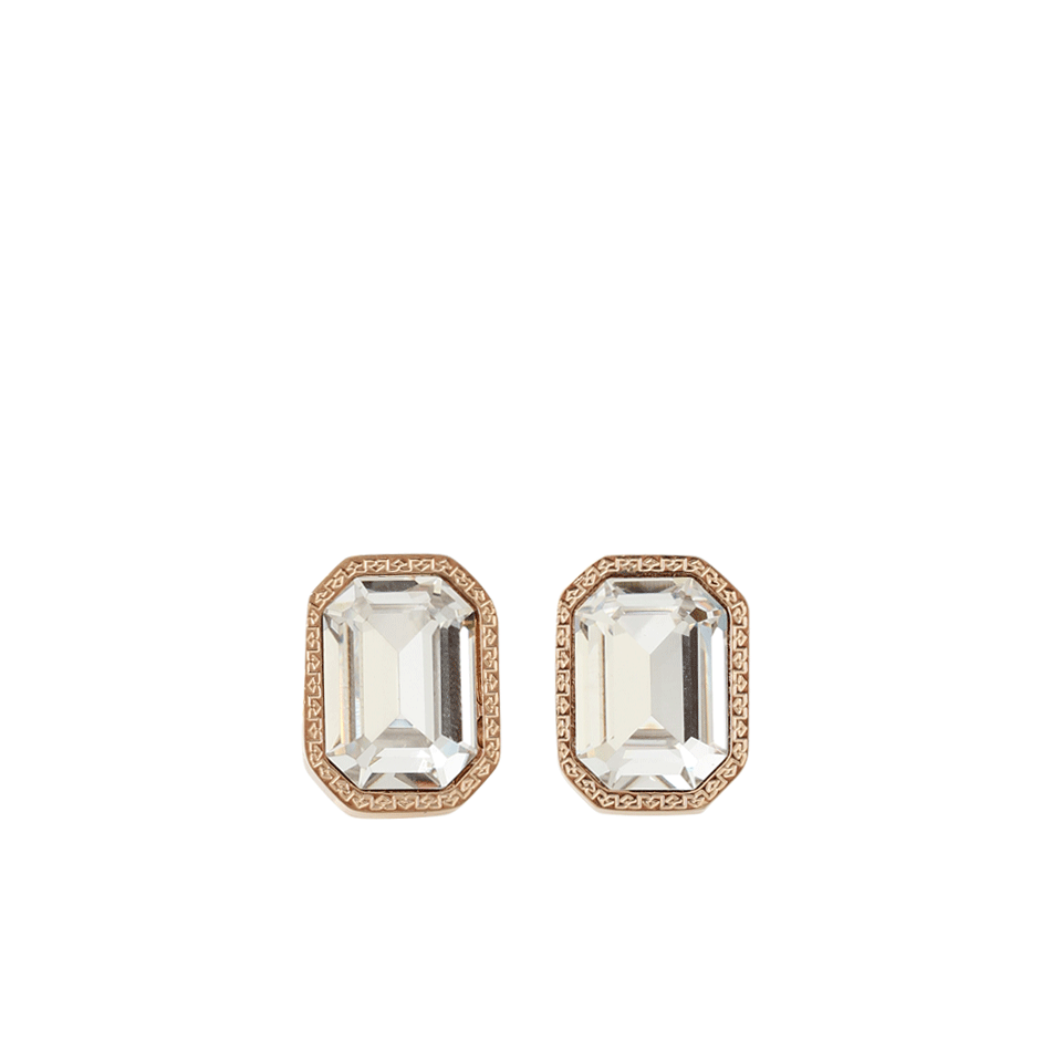 REBECCA-Elizabeth Marquis Post Earrings-CLR/GLD