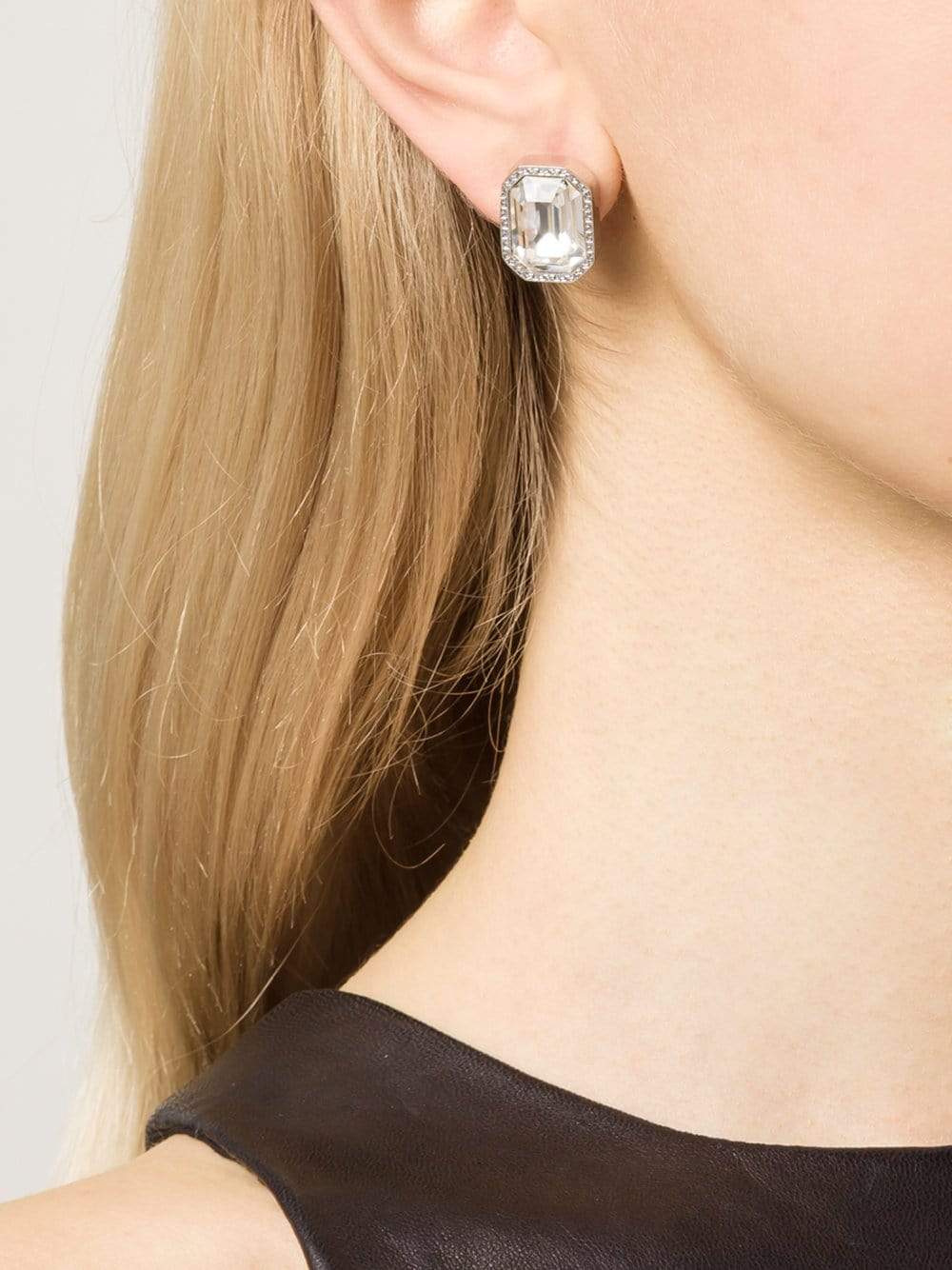 REBECCA-Elizabeth Marquis Post Earrings-CLR/SLVR
