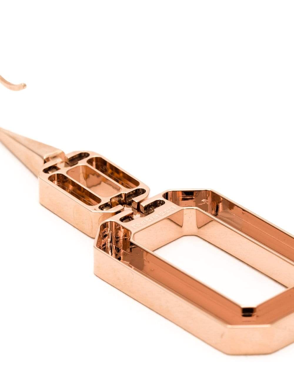 REBECCA-Elizabeth Square Drop Earrings-COPPER