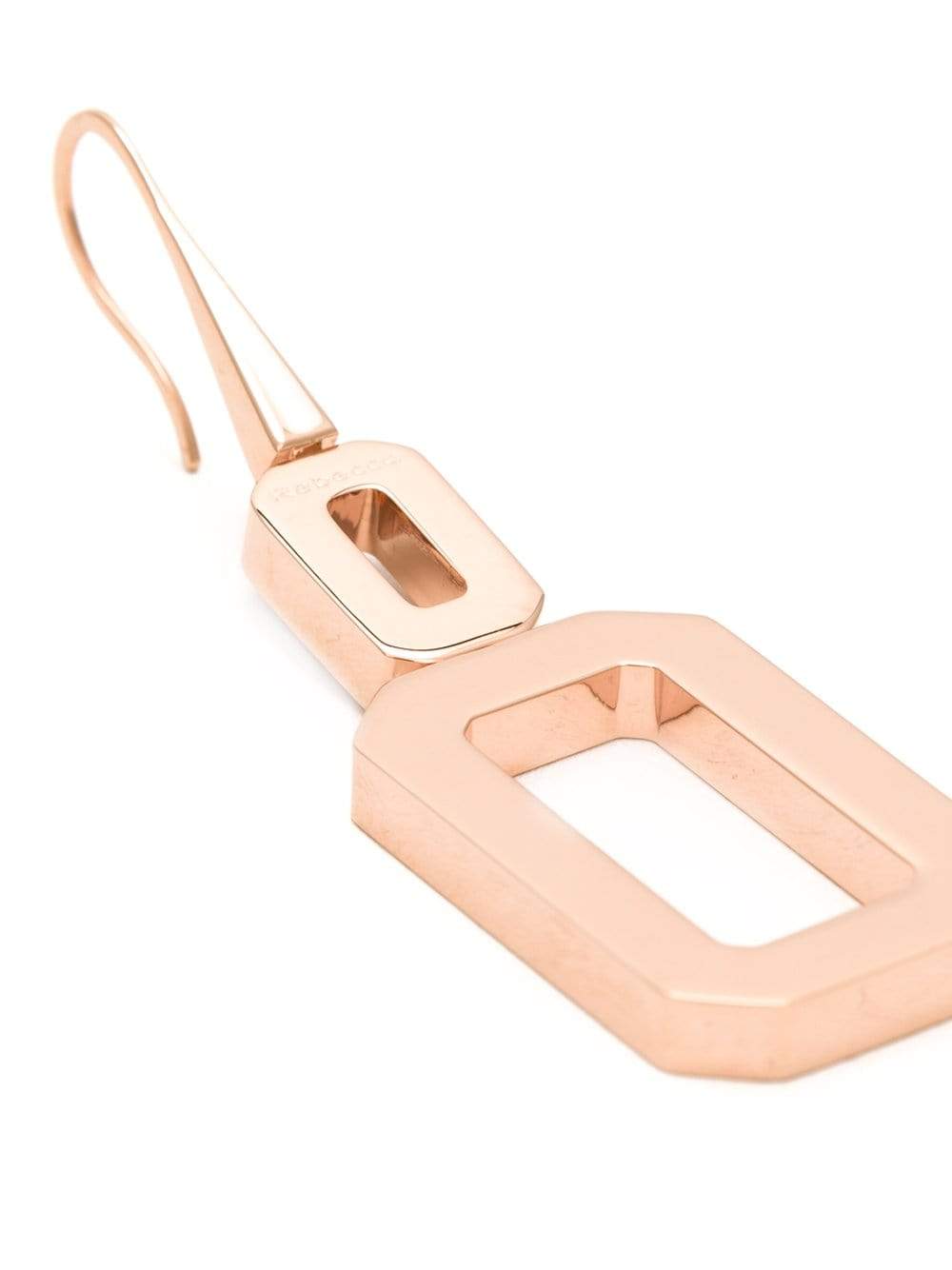 REBECCA-Elizabeth Square Drop Earrings-COPPER