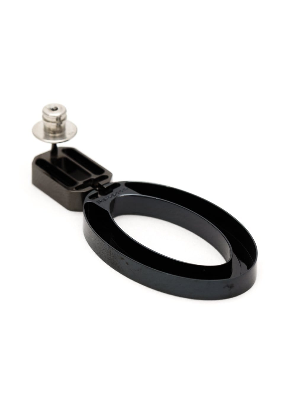 REBECCA-Elizabeth Circle Drop Earrings-GUNMETAL