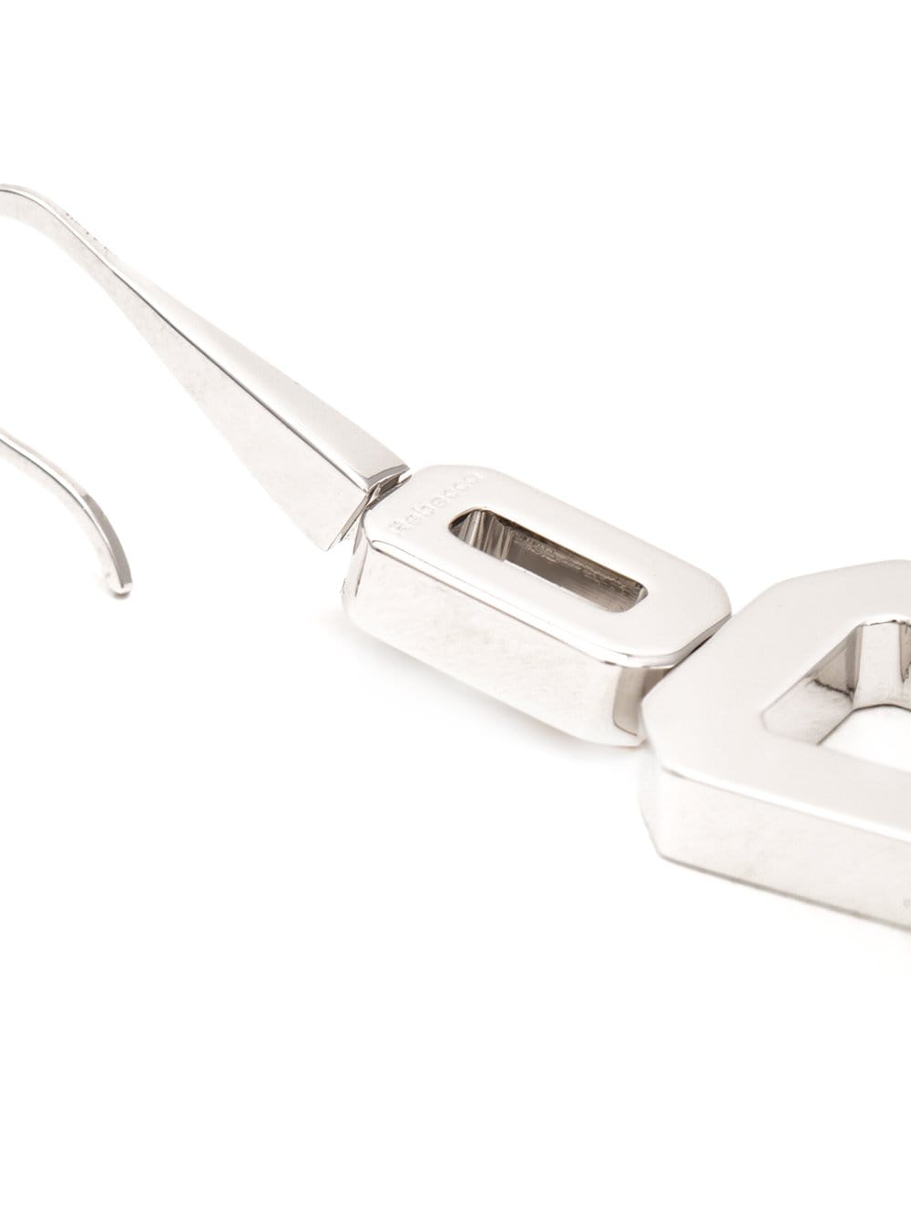 REBECCA-Elizabeth Square Drop Earrings-SILVER