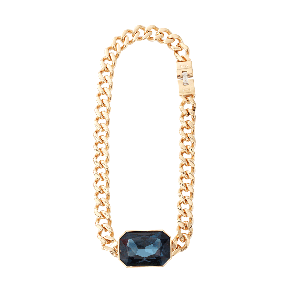 REBECCA-Short Choker With Stone-BLUE