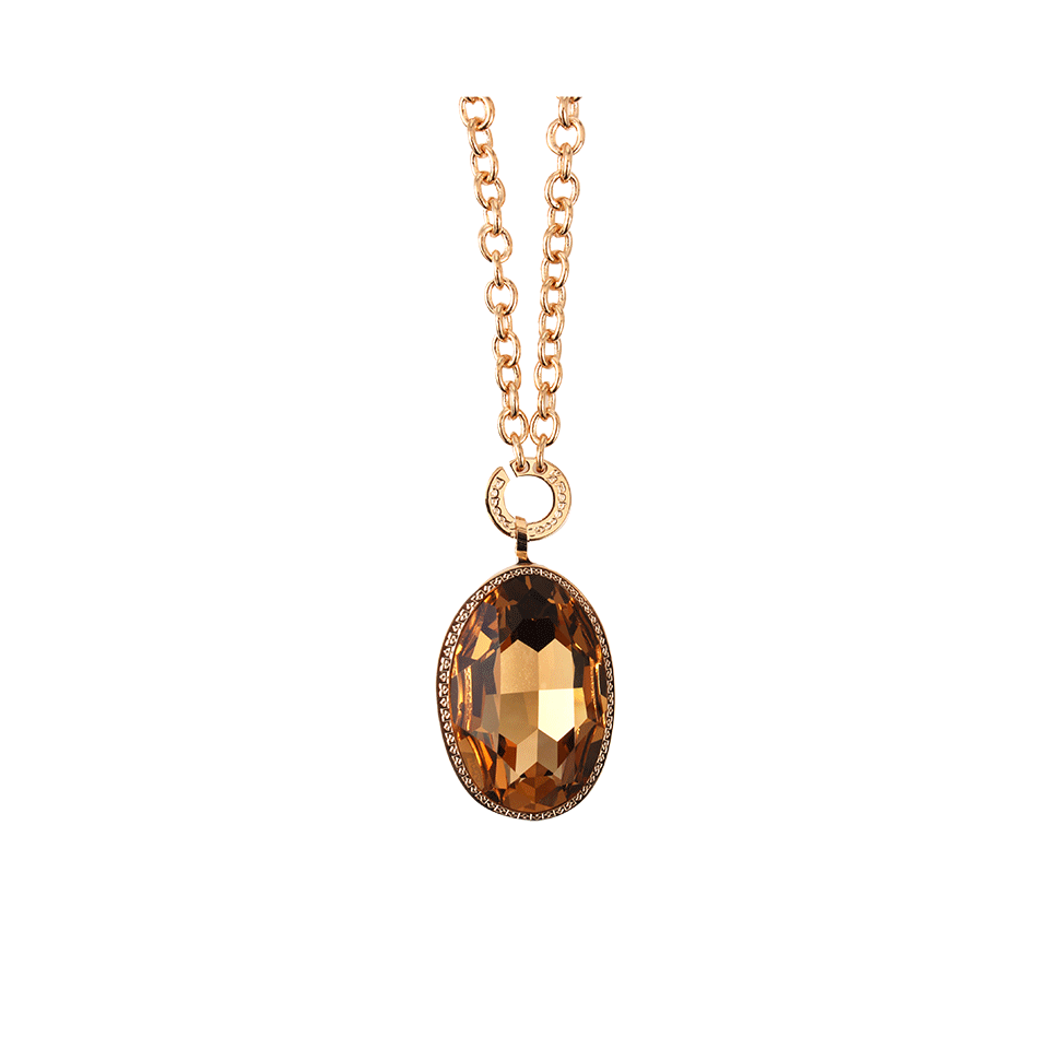 REBECCA-Swarovski Crystal Element Necklace-BRONZE