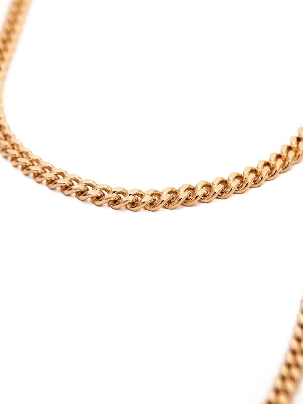 REBECCA-Elizabeth Long Circle Crystal Necklace-GOLD