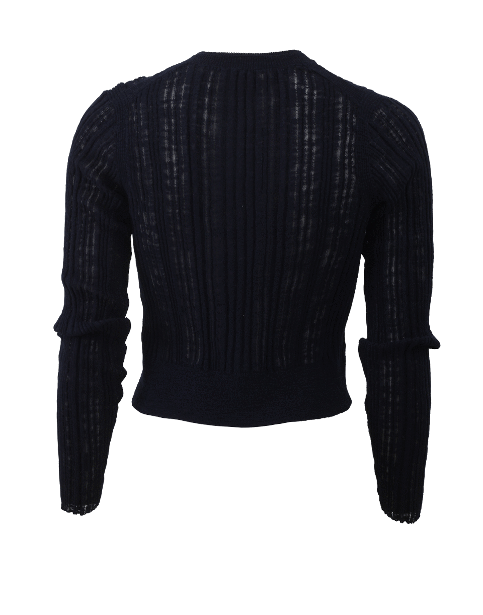 REBECCA TAYLOR-Flame Ribbed Cardigan-