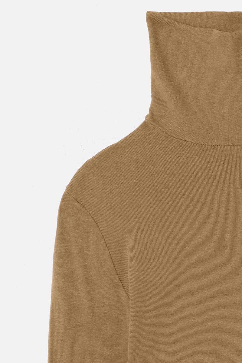 RE/DONE-60s Long Sleeve Turtleneck - Caramel-