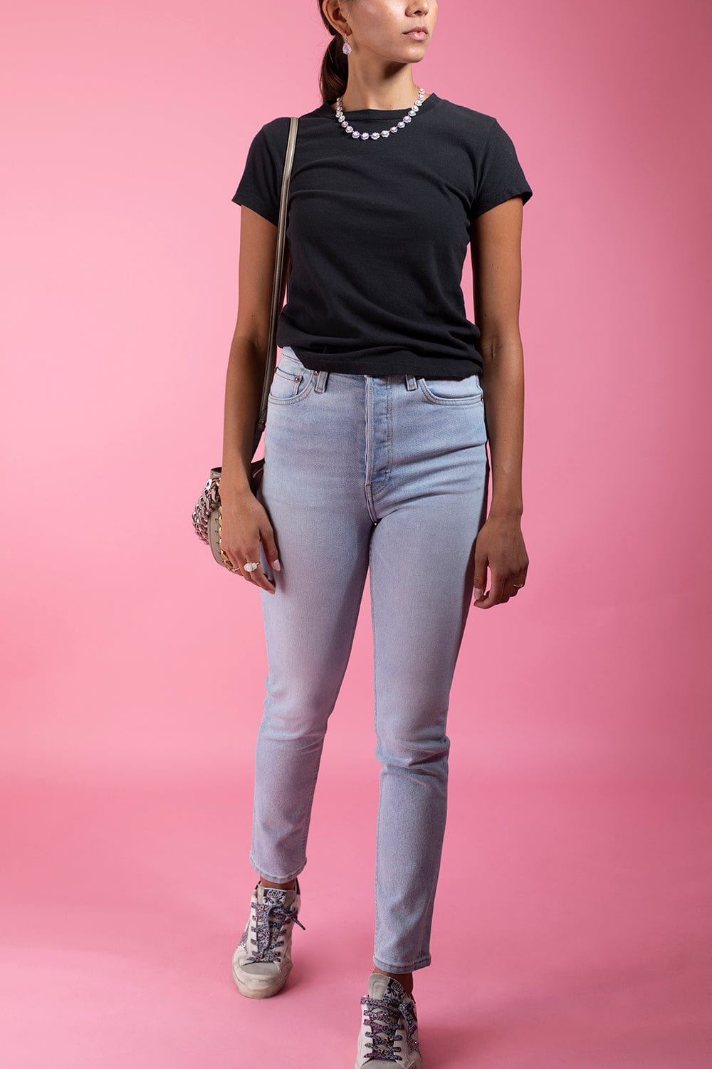 RE/DONE-60s Slim Tee - Black-