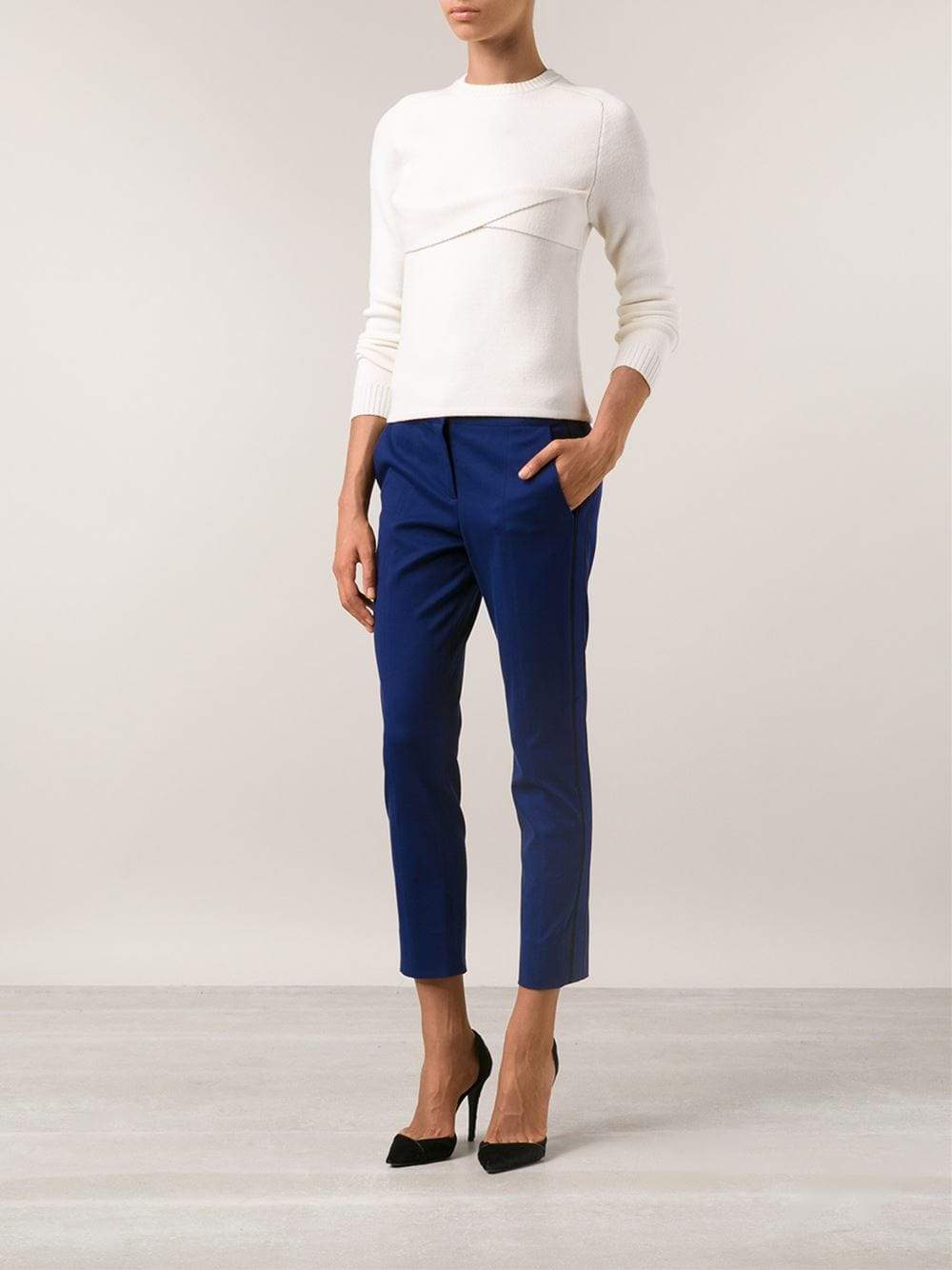 REED KRAKOFF-Cropped Skinny Pant-