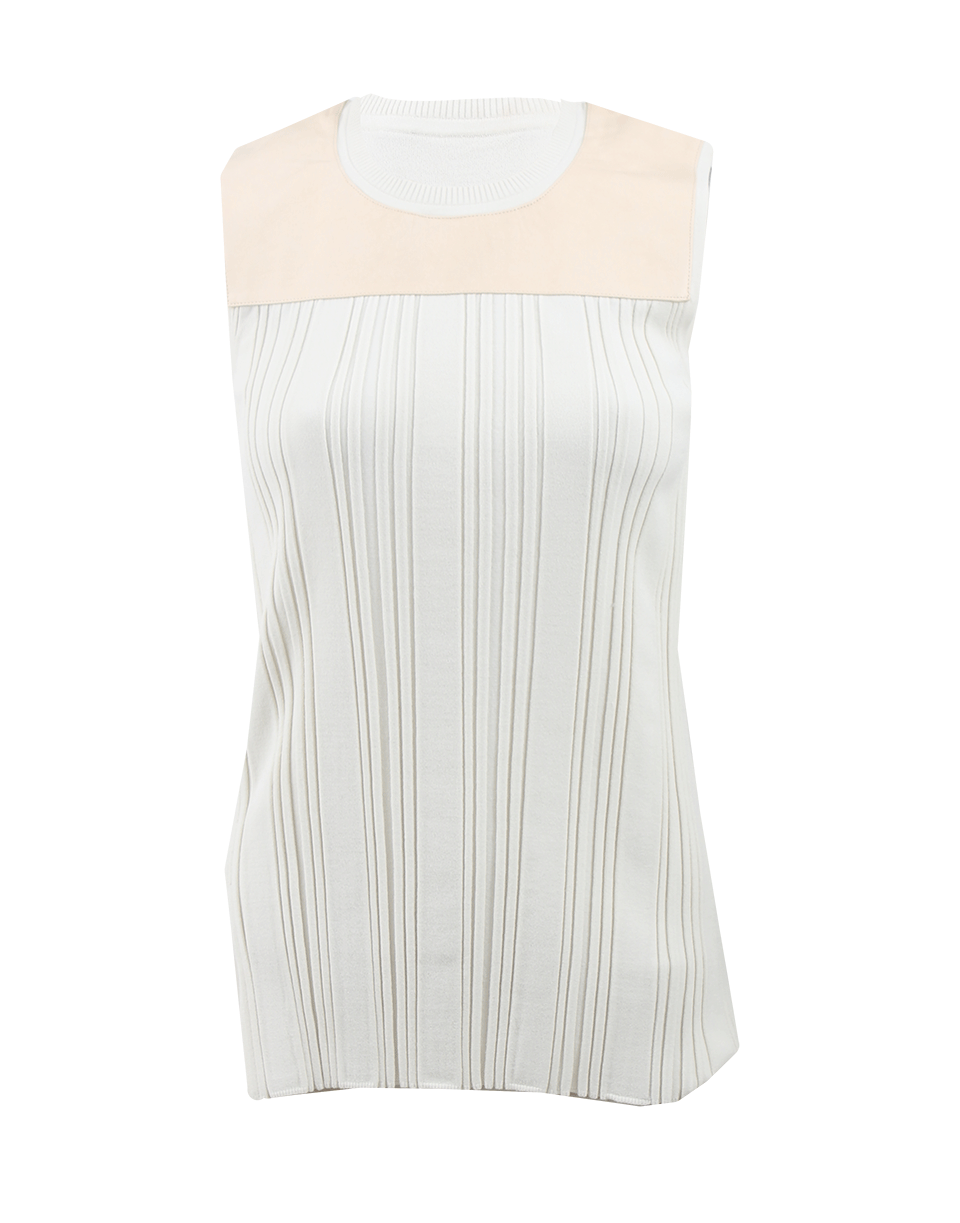 REED KRAKOFF-Leather Yoke Shell-