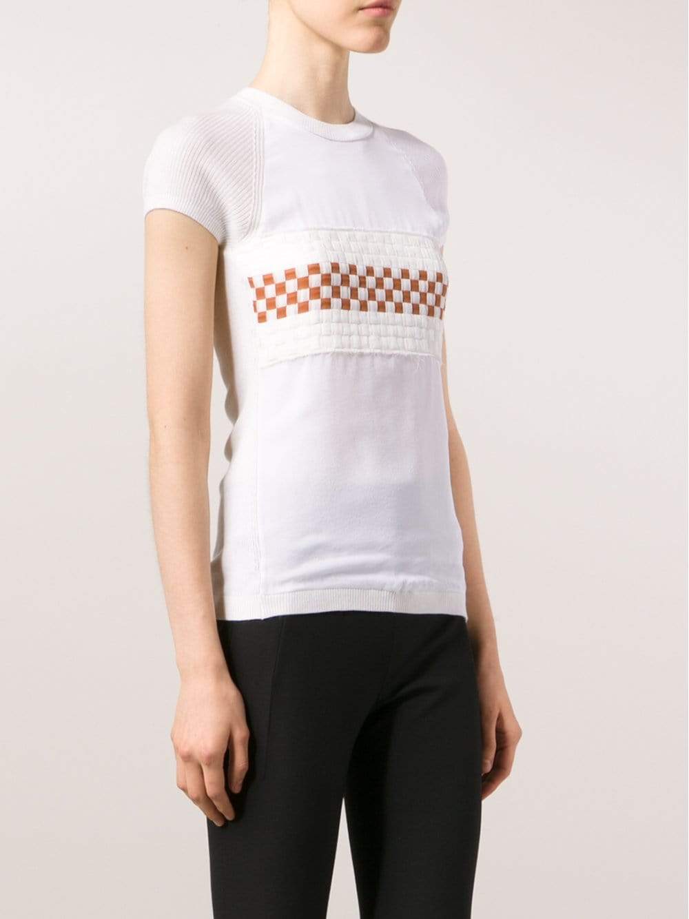 REED KRAKOFF-Embroidered Front T-Shirt-