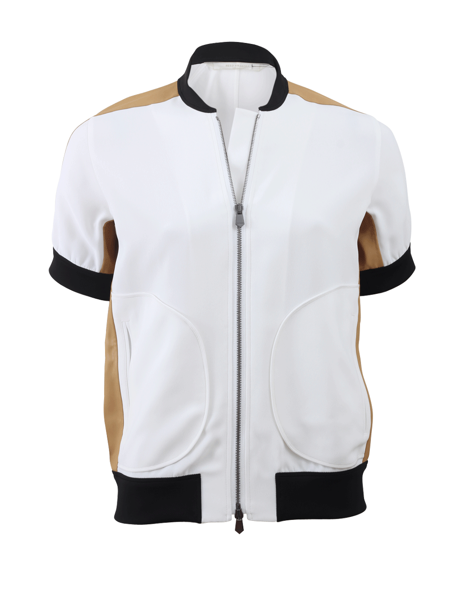 REED KRAKOFF-Short Sleeve Bomber Jacket-