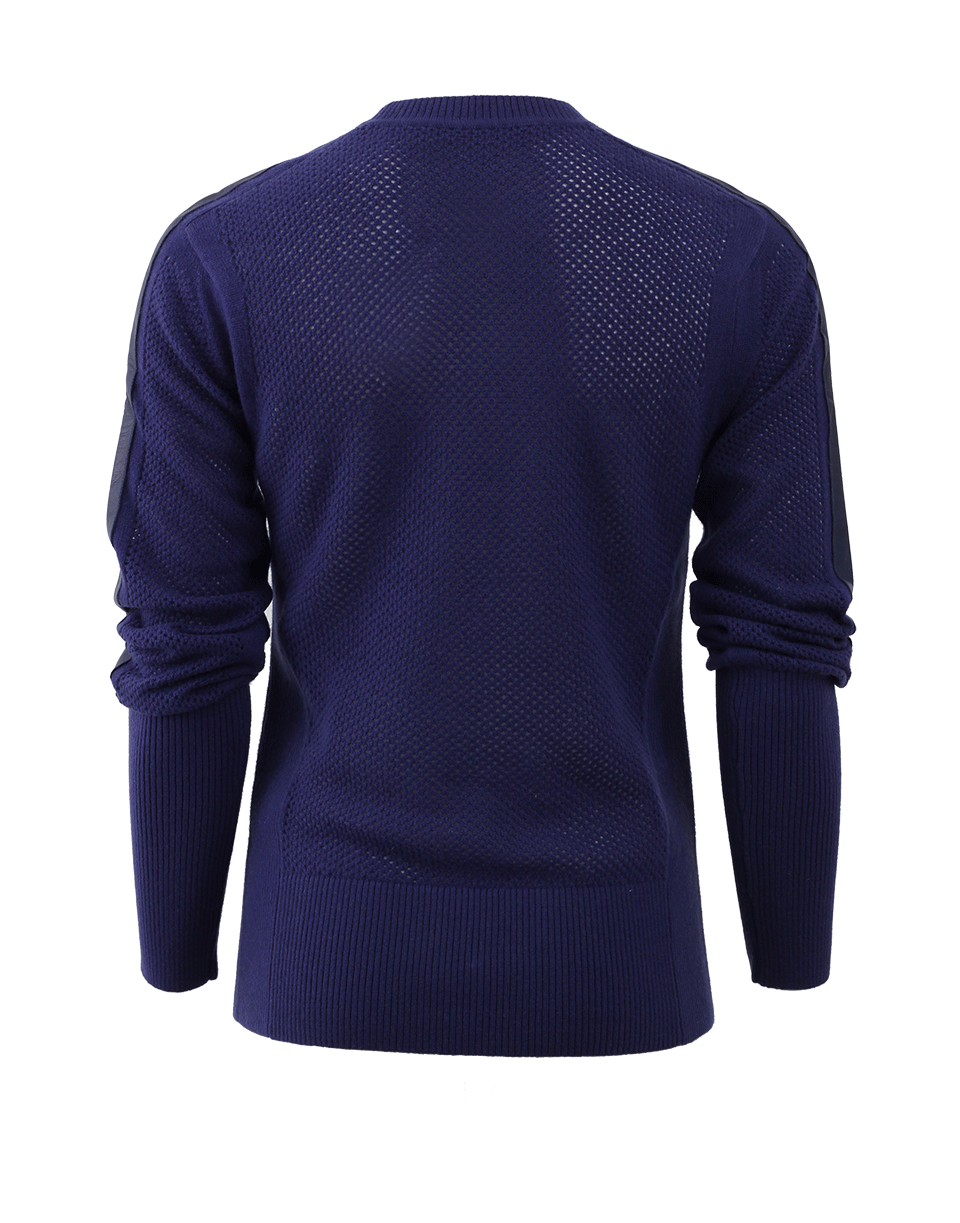 REED KRAKOFF-Sweater With Leather Stripe-