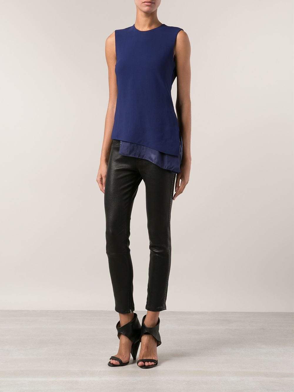 REED KRAKOFF-Top With Side Ruffle-