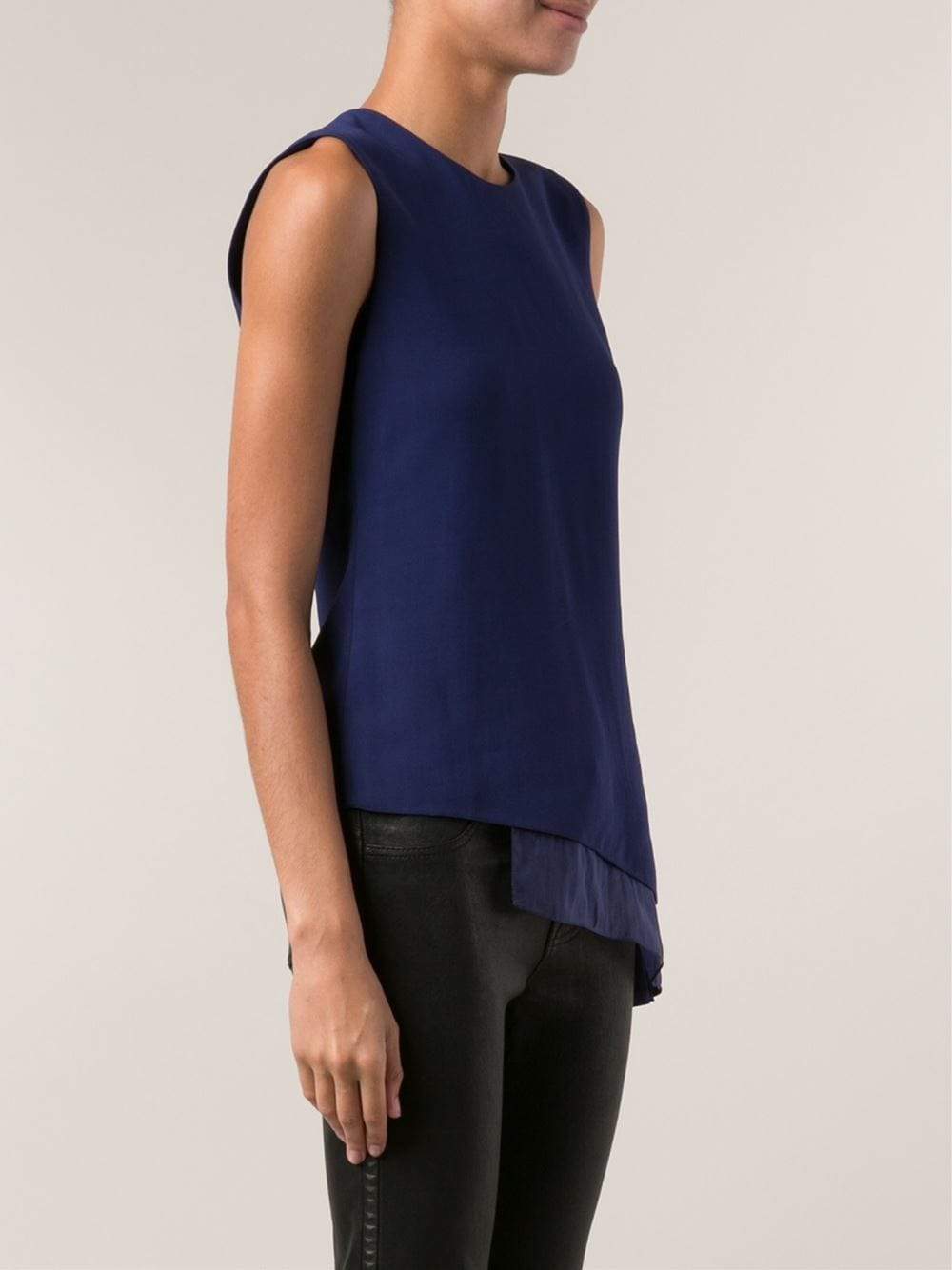 REED KRAKOFF-Top With Side Ruffle-