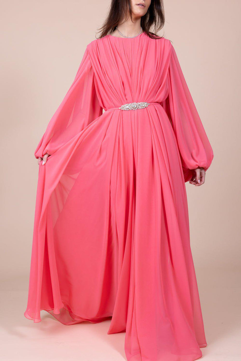 reem acra pink dress Pink Glamour Look 16